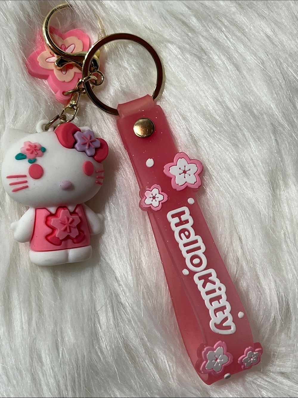 Hello Kitty Pink Keychain New
